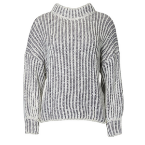 POL Woman’s Medium Mock Neck Sweater Blouson Sleeves